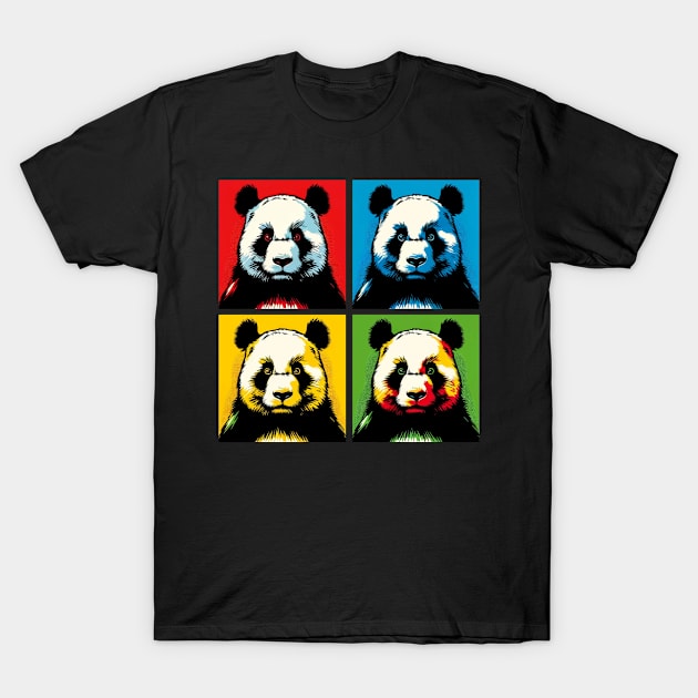 Pop Tense Panda - Funny Panda Art T-Shirt by PawPopArt